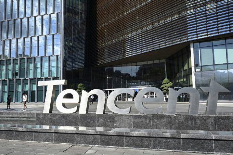 Tencent is one of the world's leading gaming firms and developer of China's ubiquitous messaging and services app WeChat. ©AFP