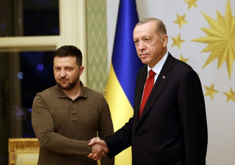 Recep Tayyip Erdogan sees himself as a key go-between for Moscow and Kyiv. ©AFP