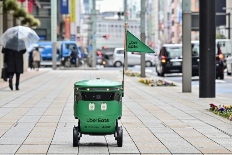 Japan changed traffic laws last year to allow robot deliveries. ©AFP