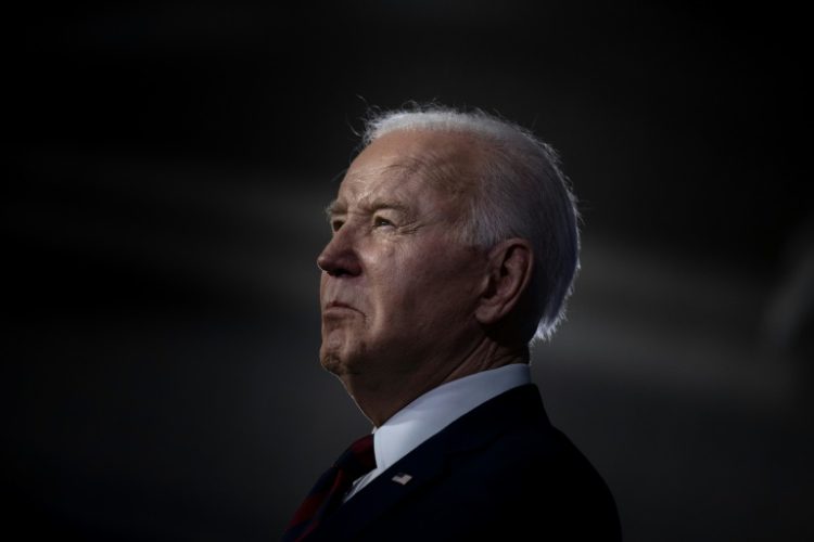 US President Joe Biden speaks during a campaign event in Milwaukee, Wisconsin. ©AFP