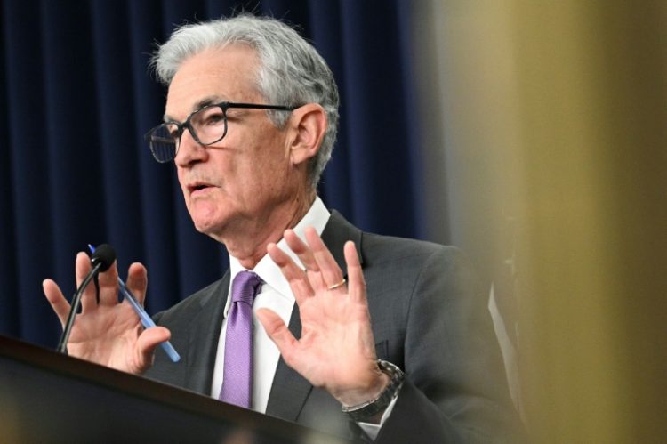 Powell said the recent data had come in 'pretty much' in line with expectations. ©AFP