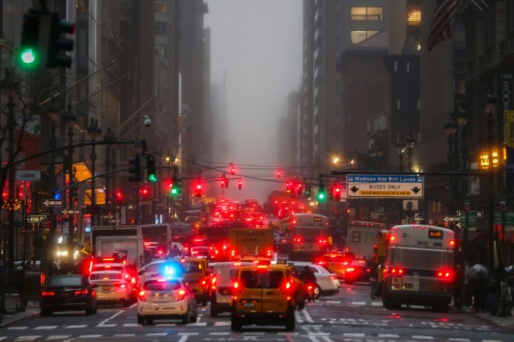 A new congestion toll will seek to alleviate traffic and pollution in Manhattan. ©AFP
