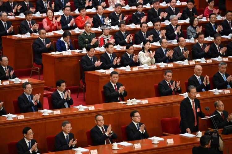 At the National People's Congress, an annual rubber-stamp legislative session, the focus this week will be on China's struggling economy. ©AFP