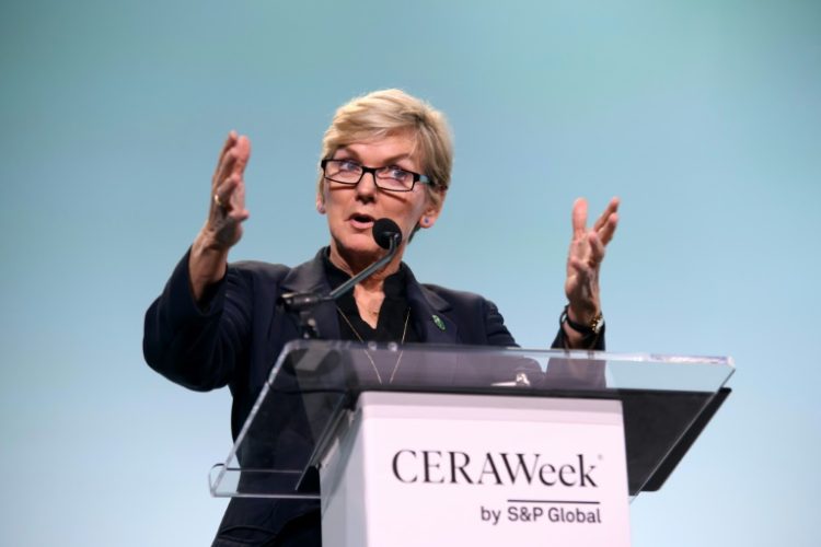 US Energy Secretary Jennifer Granholm speaks during the CERAWeek oil summit in Houston, Texas. ©AFP