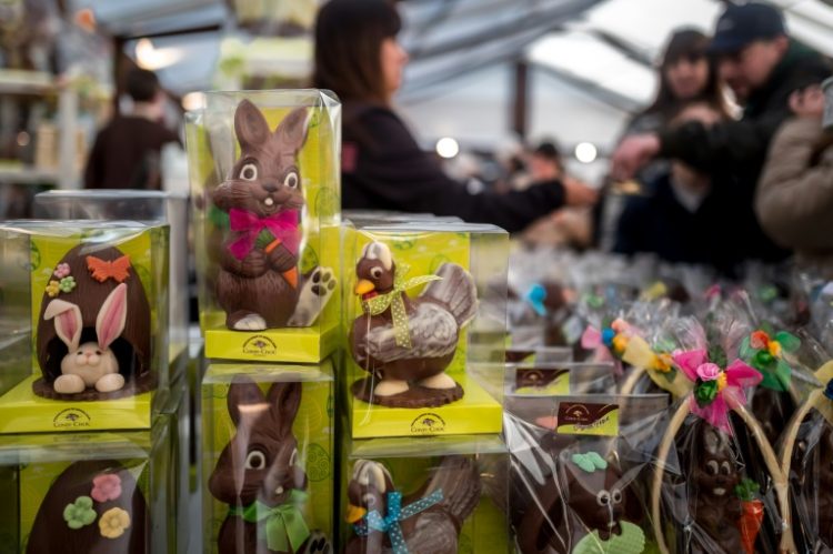 Easter bunnies are a high margin product for chocolate makers who are weighed down by high cocoa prices. ©AFP