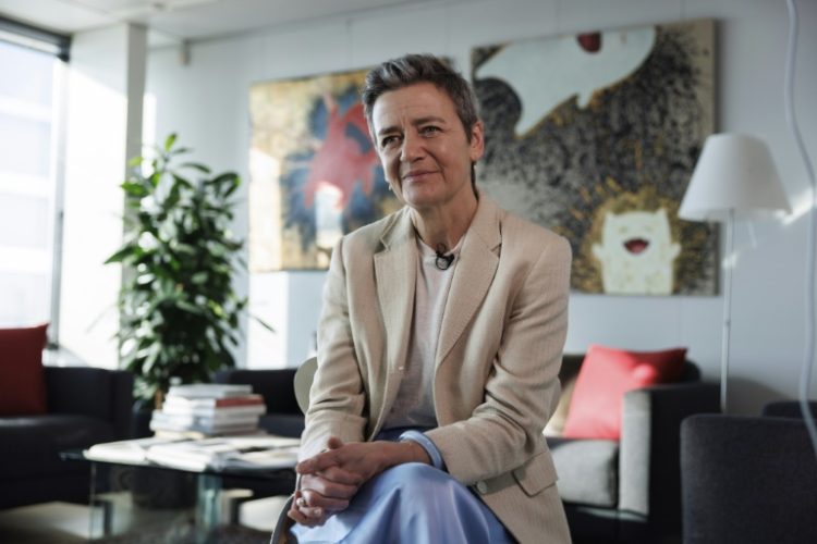 In an interview with AFP, EU competition chief Margrethe Vestager admitted she did not expect all firms to immediately comply with the new law. ©AFP