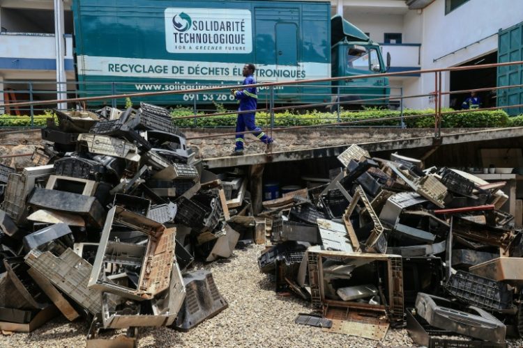 Less than a quarter of the 62 million tonnes of electronic waste generated in 2022 was properly recycled, according to the United Nations. ©AFP