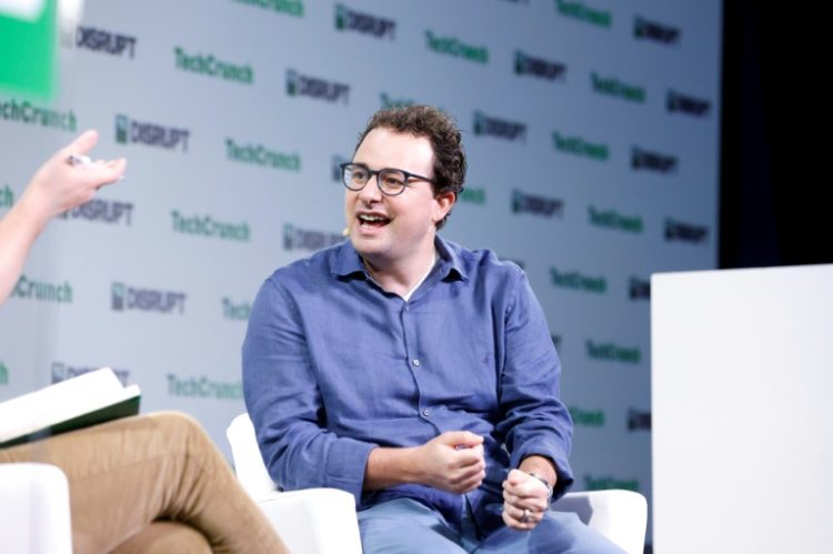 Anthropic Co-Founder & CEO Dario Amodei speaks onstage during TechCrunch Disrupt 2023 in San Francisco, California. ©AFP