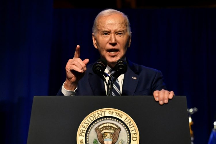 US President Joe Biden announced a new deal with Micron to help build chip facilities in the United States. ©AFP