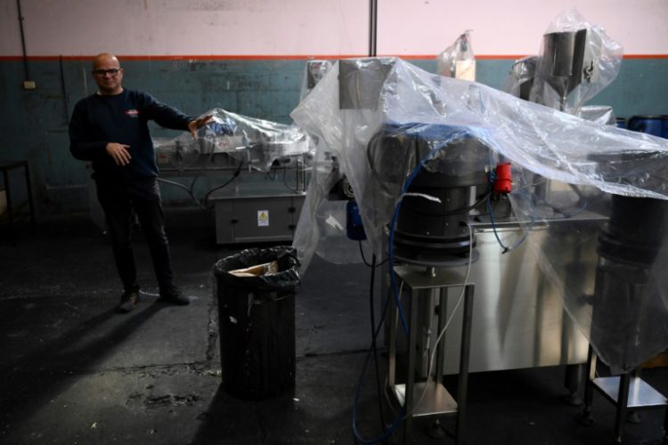 Gustavo Avalos, CEO of an ink factory near Buenos Aires, says 'the outlook is bleak' for economic production in Argentina, as the country struggles with soaring inflation and shrinking income. ©AFP