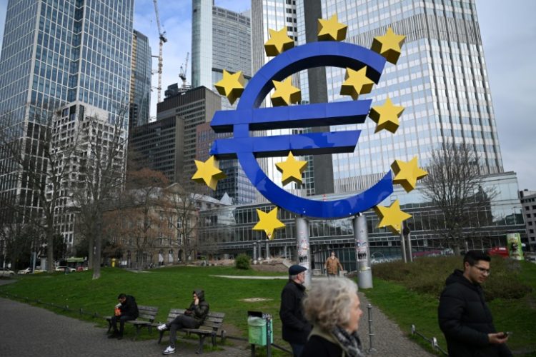 The ECB held interest rates steady on Thursday as expected. ©AFP