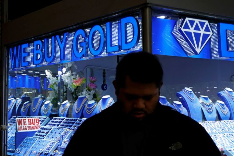 Gold struck a record-peak at $2,431.52 per ounce on April 12. ©AFP