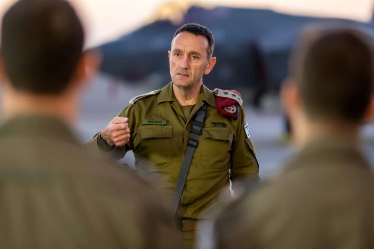 Israeli army chief Herzi Halevi warned earlier this week that Iran's missile attack at the weekend would be met with a response. ©AFP