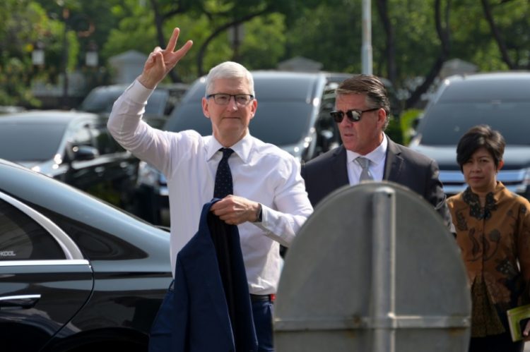 Apple CEO Tim Cook is visiting Indonesia. ©AFP