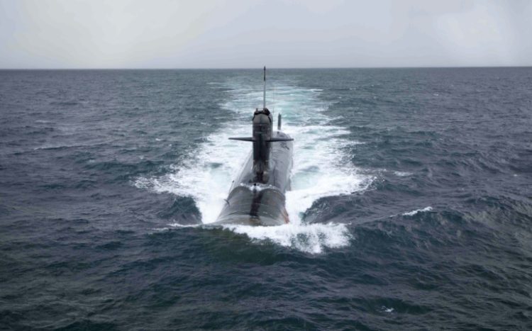 The Scorpene-class submarine can carry 31 crew members and 18 torpedoes and missiles.. ©AFP