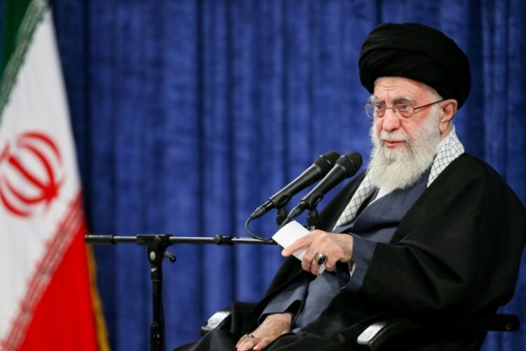 Iran's Ayatollah Ali Khamenei warned that Israel 'will be slapped' . ©AFP