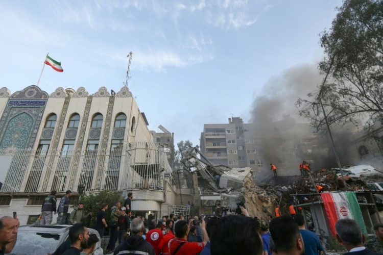 Oil prices have risen on further Middle East tensions after strikes hit a building annexed to the Iranian embassy in Damascus, with Tehran blaming Israel. ©AFP