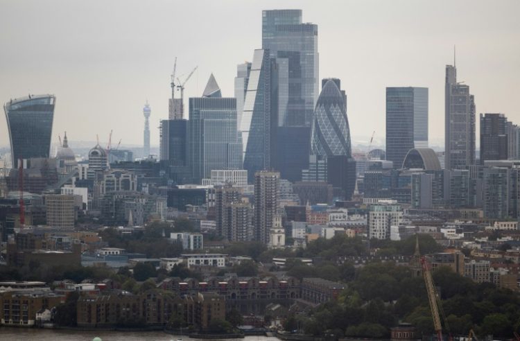 The London stock exchange has in recent weeks been lifted by weakening of the pound. ©AFP