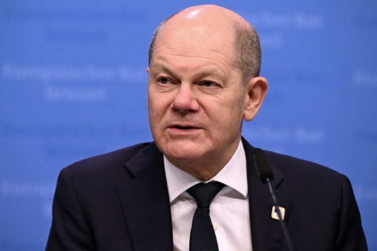 Chancellor Scholz will have to balance encouraging words on economic cooperation with the EU's strident message accusing China of unfair subsidies. ©AFP