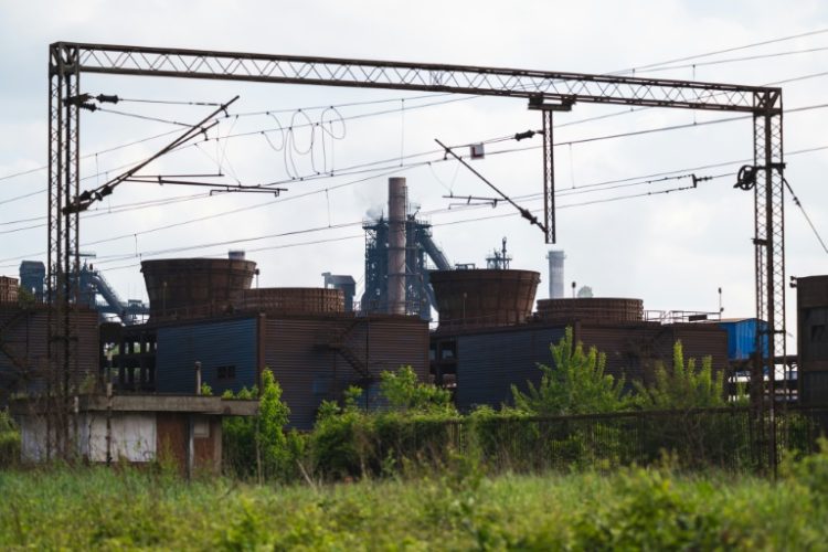 The steel plant owned by Chinese company HBIS in Radinac, near the eastern Serbian city of Smederevo. ©AFP