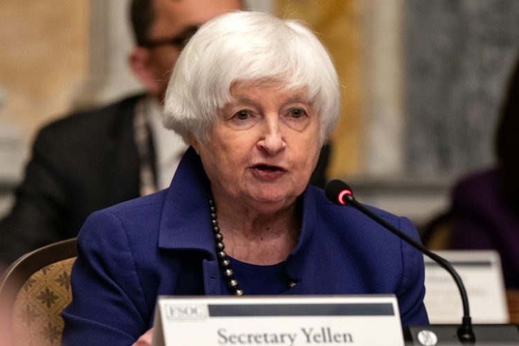 Excerpts of a speech by US Treasury Secretary Janet Yellen indicate that immobilized Russian assets will be a key topic of discussions among G7 finance leaders this week. ©AFP