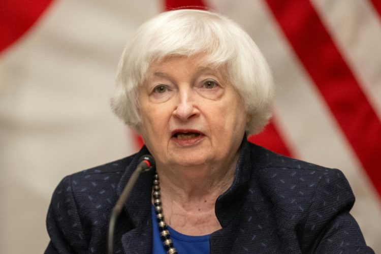 US Treasury Secretary Janet Yellen wants G7 leaders to seize the interest payments on billions of frozen Russian bank assets. ©AFP