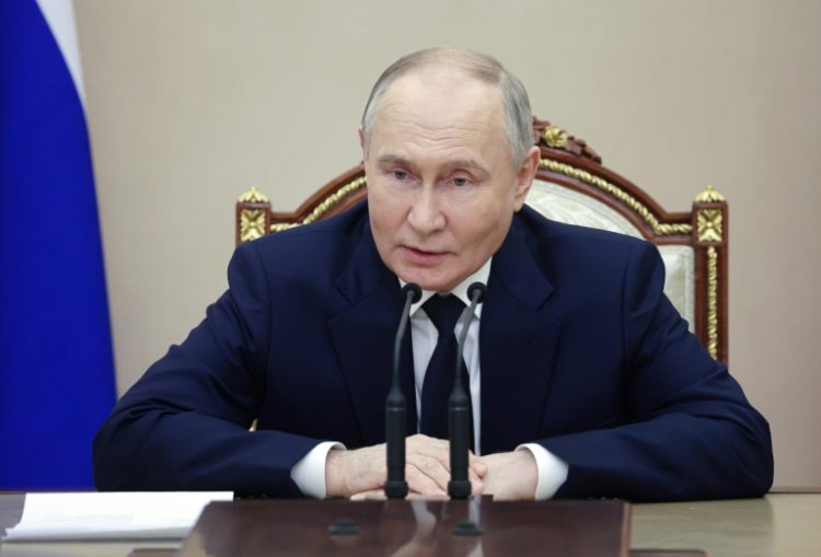 President Vladimir Putin says Russia can afford the massive military spending for its offensive in Ukraine that has helped boost the economy. ©AFP