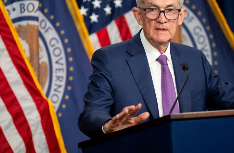 US Federal Reserve Chair Chair Jerome Powell said the central bank is unlikely to lower interest rates until it has 'greater confidence' that inflation is moving sustainably lower. ©AFP