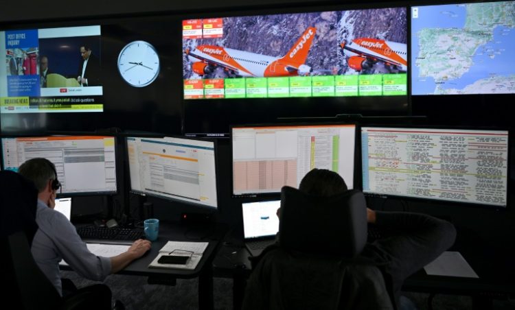 Easyjet's new Integrated Control Centre in Luton, north of London. ©AFP