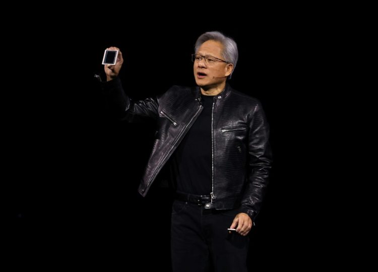 An earnings report from Nvidia and an update from CEO Jensen Huang is one of the week's most anticipated events in financial markets . ©AFP