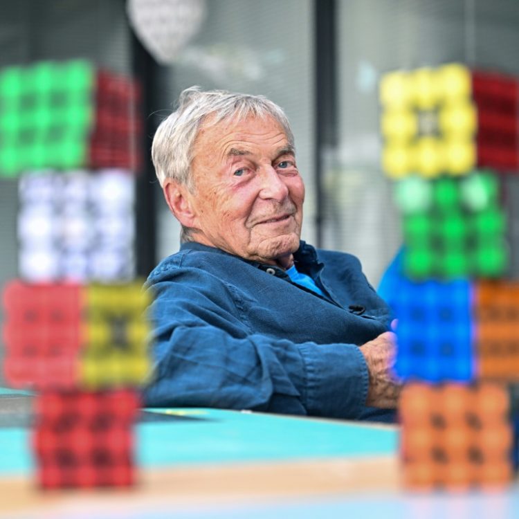 Success cubed: Hungarian inventor Erno Rubik, the man who created Rubik's Cube. ©AFP