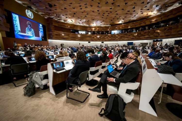 The 77th World Health Assembly is being held at the Palace of Nations in Geneva. ©AFP