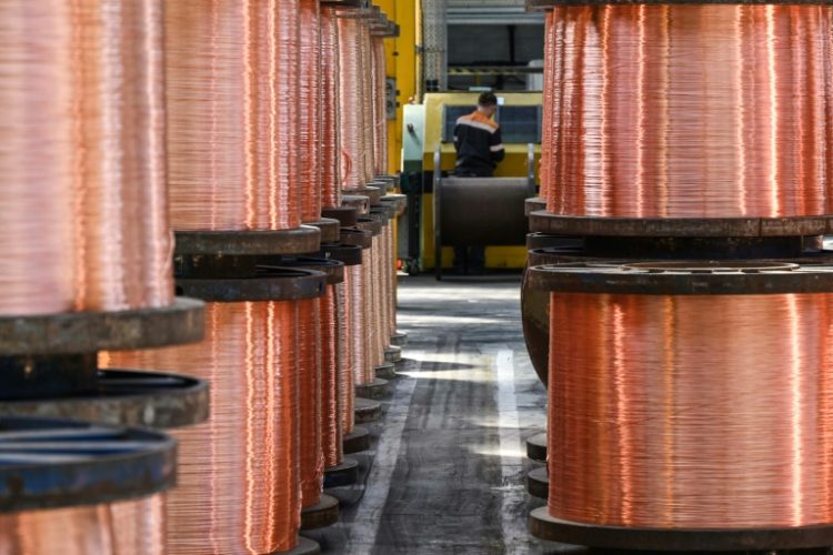 Copper prices have soared to a record high, along with gold. ©AFP