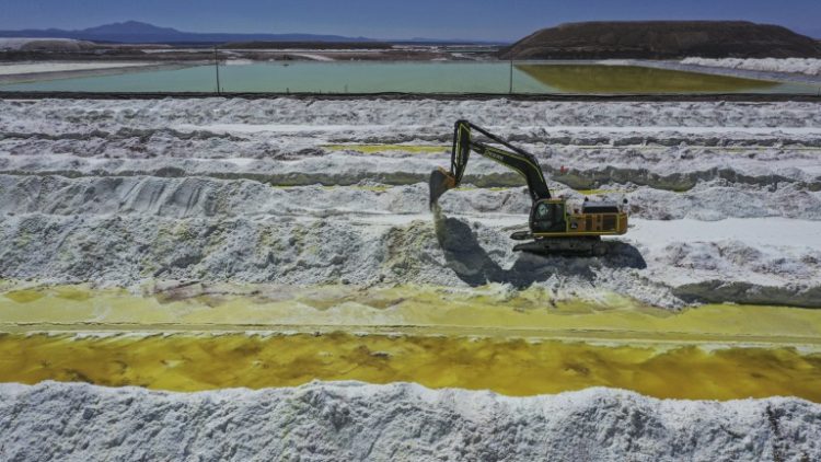 The Salar de Atacama, in the desert by the same name, is a salt flat holding Chile's main lithium deposits. ©AFP