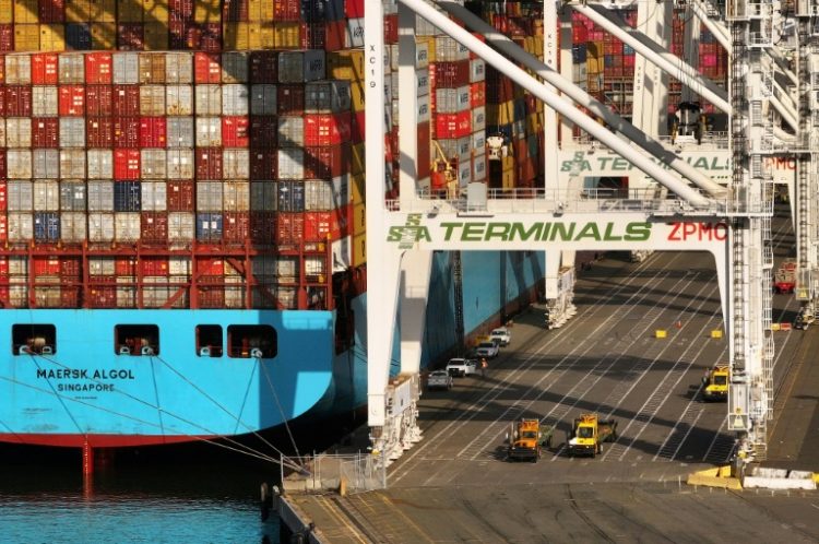 The US trade deficit came in at $74.6 billion in April, widening from March's level, according to government data. ©AFP