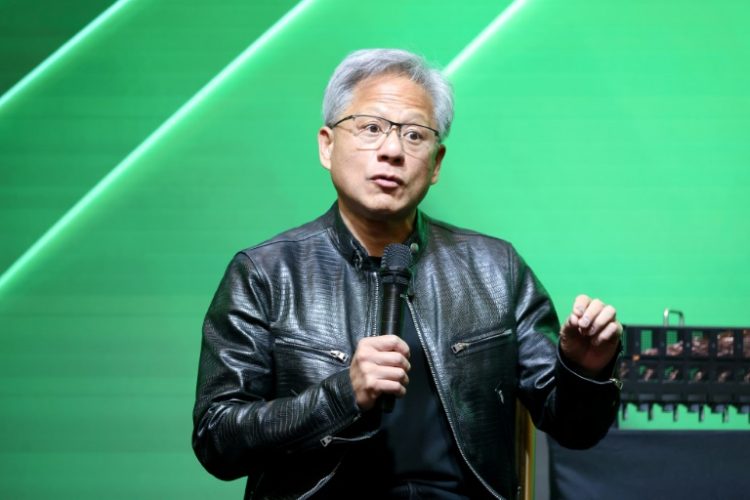 Jensen Huang, CEO of Nvidia, which overtook Microsoft and Apple as the world's most valuable publicly traded company. ©AFP