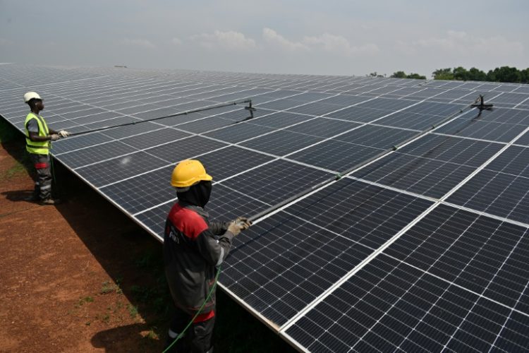 Solar panels in the northern town of Boundiali in Ivory Coast stretch across 36 hectares (89 acres). ©AFP