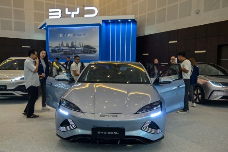 BYD's Stella Li shrugged off a European Union inquiry that could lead to tariffs on Chinese EVs. ©AFP