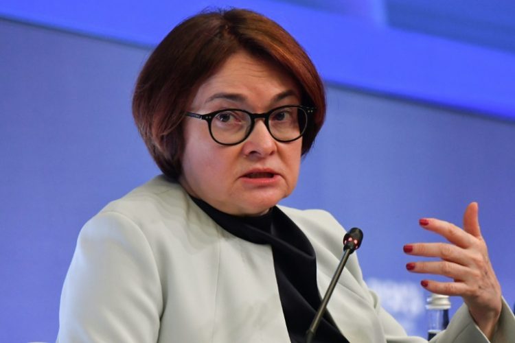 Russia's Central Bank Governor Elvira Nabiullina the country must prioritise 'ensuring the openness of our economy'.. ©AFP