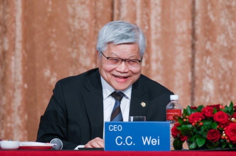 CC Wei will be the first person to hold the dual role at TSMC. ©AFP