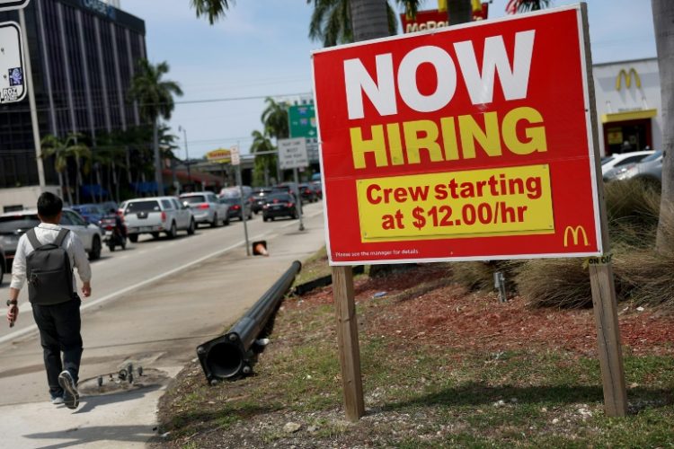 Private sector hiring in the US cooled further in May according to ADP data. ©AFP