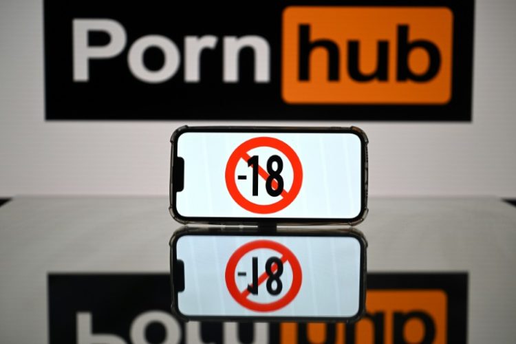 Pornhub, Stripchat and XVideos face stricter rules under the EU's powerful content moderation law. ©AFP