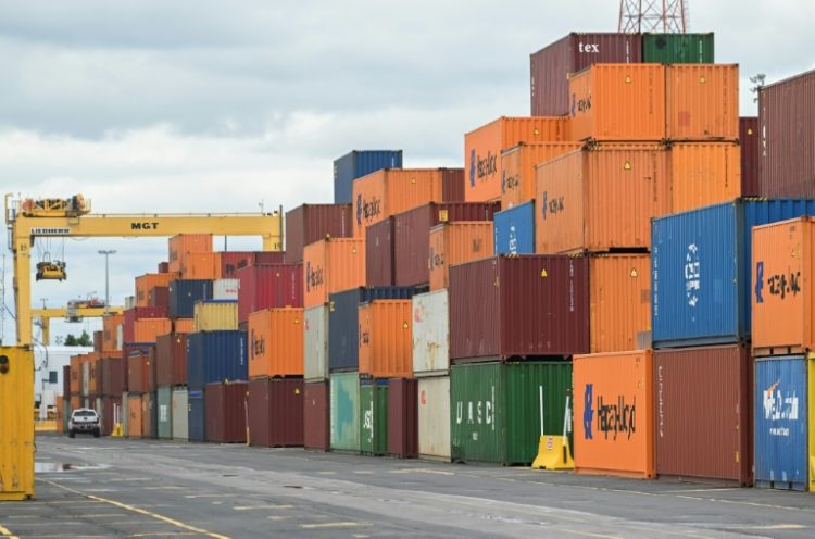 Police in Canada believe many stolen vehicles are shipped overseas through the Port of Montreal, seen here, for sale. ©AFP