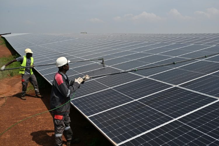 Solar panel costs have decreased by 30 percent over the past two years, the IEA said. ©AFP