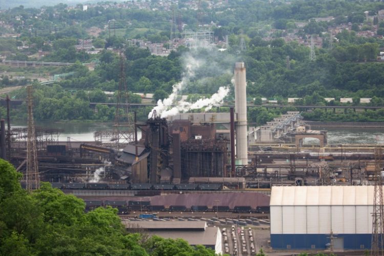 The Edgar Thomson steel plant in Braddock, Pennsylvania, which has been producing since 1875, would go to Nippon Steel under a proposed buyout of United States Steel. ©AFP