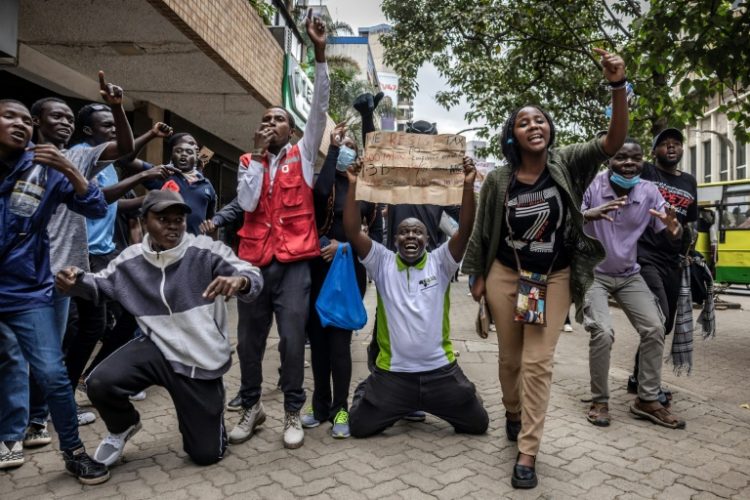 The tax hikes sparked fury among many Kenyans, who staged protests on Tuesday dubbed 'Occupy Parliament'. ©AFP