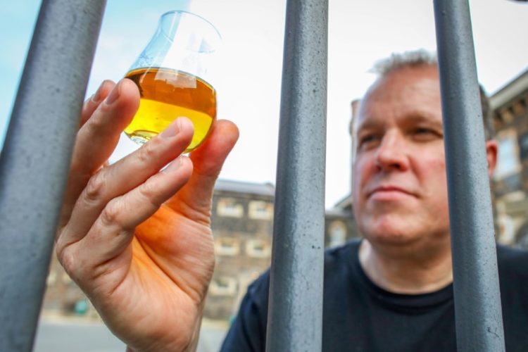 Belfast's Crumlin Road Gaol has been transformed into an Irish whiskey distillery. ©AFP