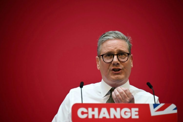 Polls suggest Britain's main opposition Labour Party leader Keir Starmer is headed for victory. ©AFP