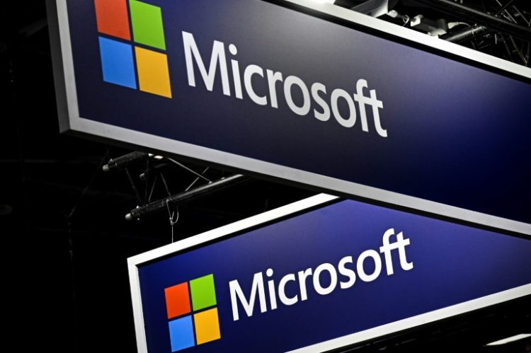 Microsoft said it would train 250,000 people by 2027 to boost AI knowledge and competence and also increase capacity at its three data centres in Sweden.. ©AFP