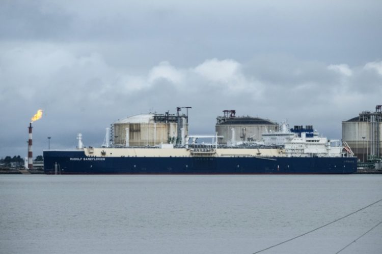 European nations including France continue to import Russian natural gas by ship. ©AFP